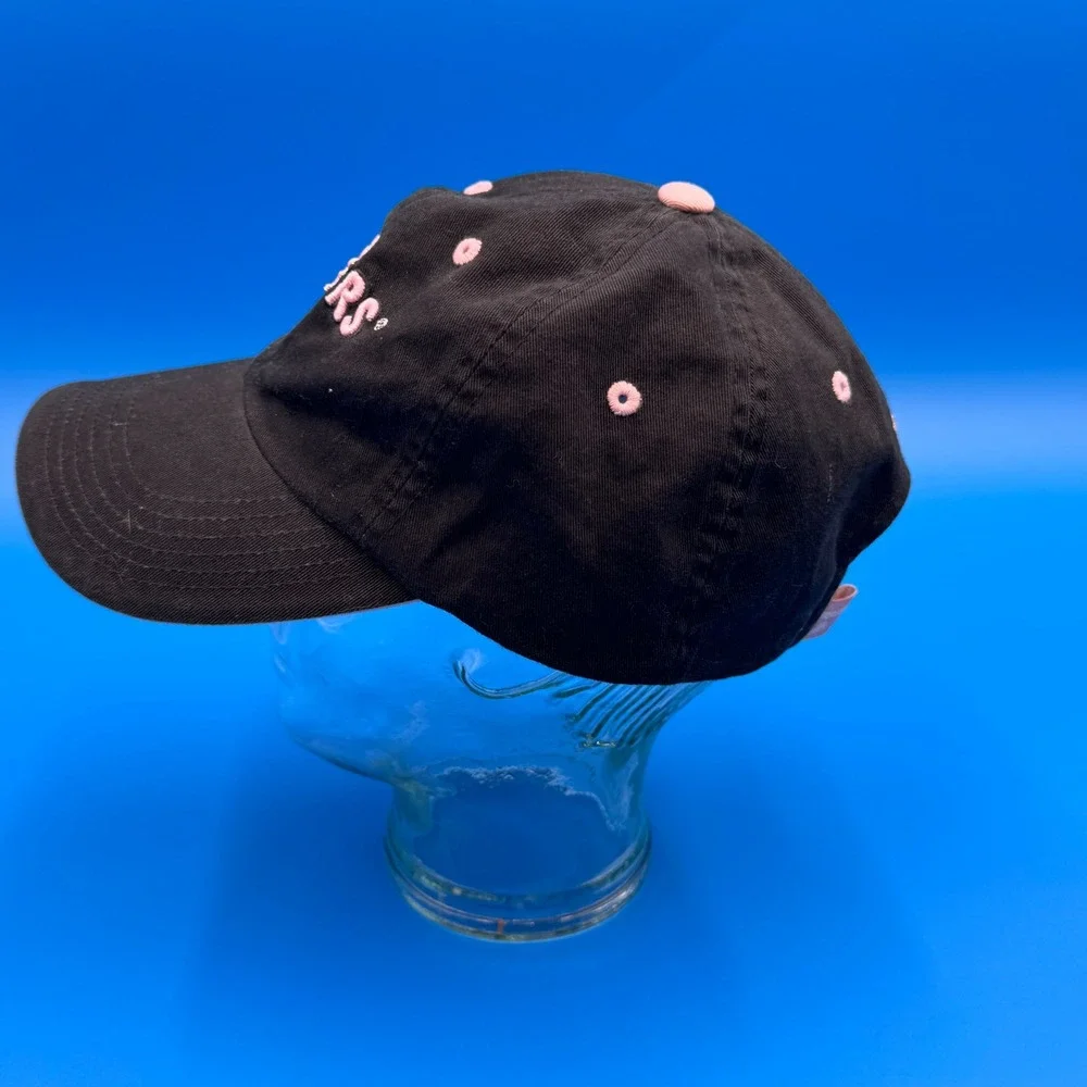 Hooters Tampa Baseball Cap Black Pink Embroidered Owl Logo Adjustable Cotton‎